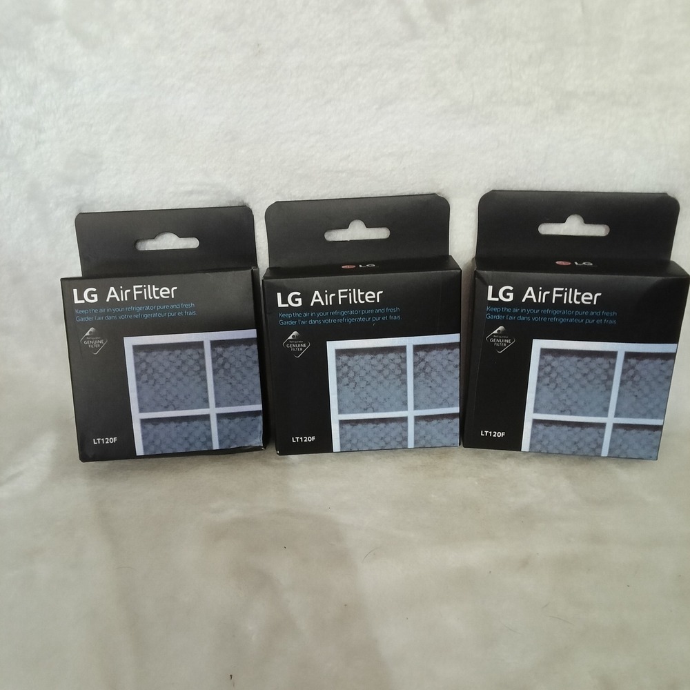 LG LT120F Refrigerator Fresh Air Filter Genuine Replacement 3 Pack Lot